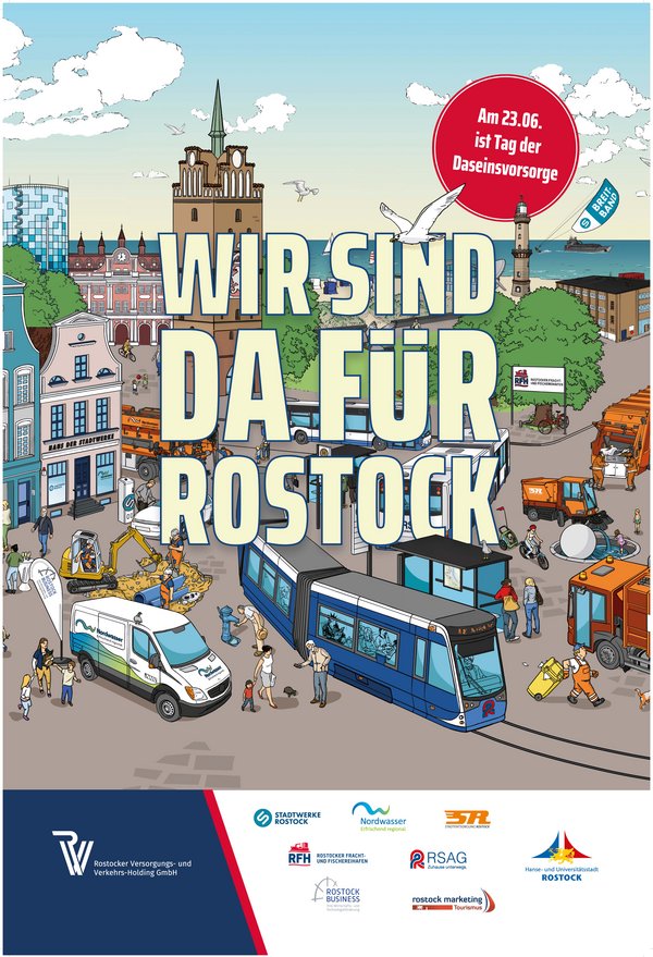 Tag der Daseinsvorsorge am 23. Juni 2026 - Gemeinsam "Da sein" für Rostock