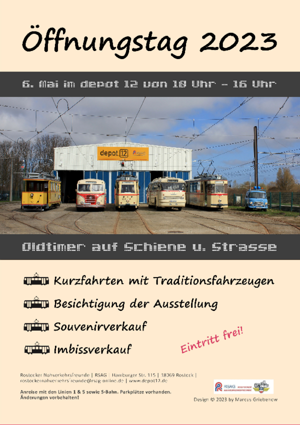 RSAG - Öffnungstag im depot 12 am 6. Mai 2022